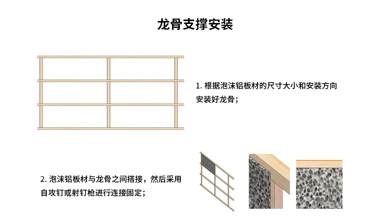龍骨支撐安裝